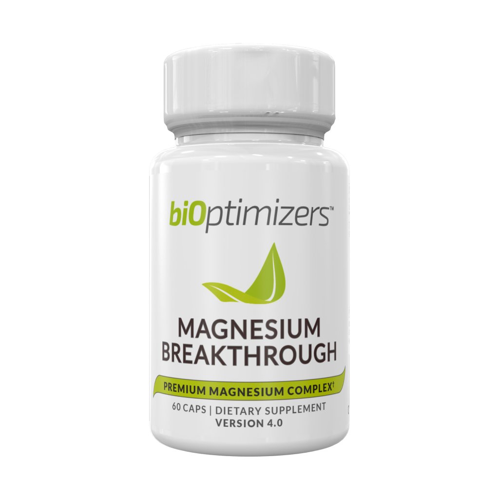 BiOptimizers Magnesium Breakthrough dietary supplement bottle